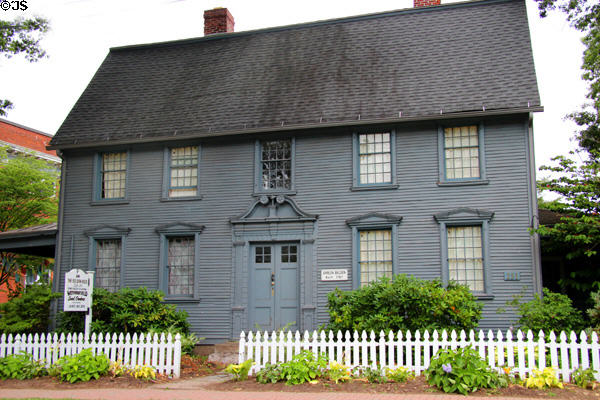 Simeon Belden House (1767) (249 Main St.) home of Wethersfield Seed Gardens founder James Belden. Wethersfield, CT.