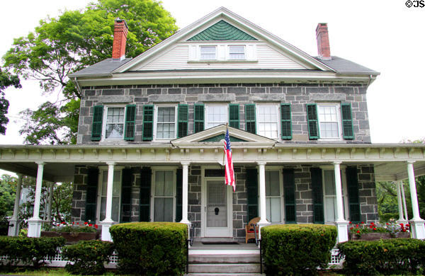 Deacon Ezra Southworth home (1840) now a house museum of Deep River Historical Society. Deep River, CT.