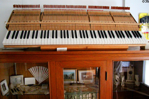 Pratt, Read & Co. piano mechanism example at Deep River Museum. Deep River, CT.