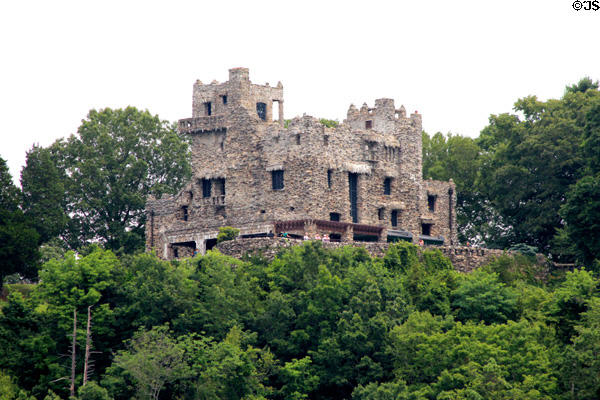 Gillette Castle State Park seen from Connecticut River. East Haddam, CT.