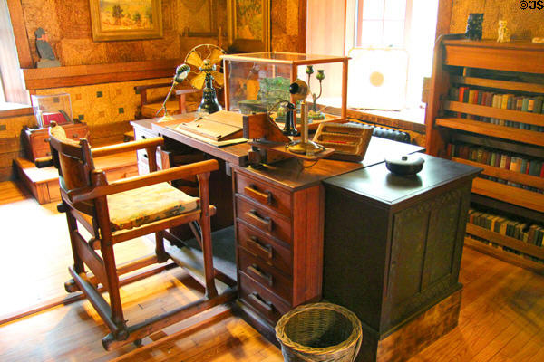 Gillette's office at Gillette Castle State Park. East Haddam, CT.