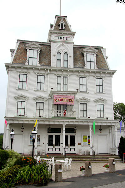 Goodspeed Opera House (1876) (Route 82 at Connecticut River). East Haddam, CT. Style: Second Empire.