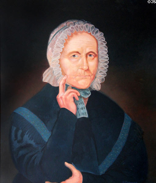 Portrait of Thankful Arnold (reproduction) at Thankful Arnold House. Haddam, CT.