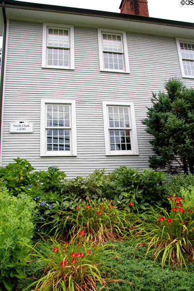 Smith Clark House (c1793) with garden. Haddam, CT.