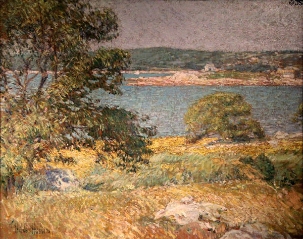 Ten Pound Island painting (c1896-99) by Childe Hassam at Florence Griswold Museum. Old Lyme, CT.