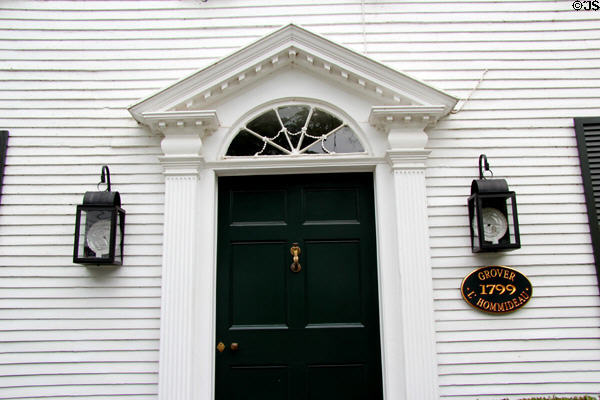 Grover L'Hommideau House (1799) (32 Main St.). Essex, CT.