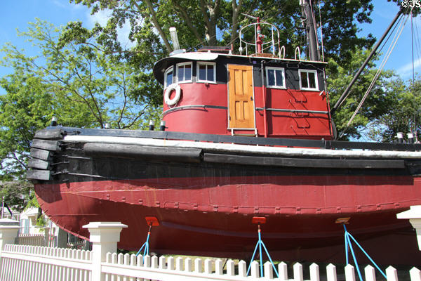 Harbor Tugboat Kingston II (1937) from Groton, CT at Mystic Seaport. Mystic, CT.