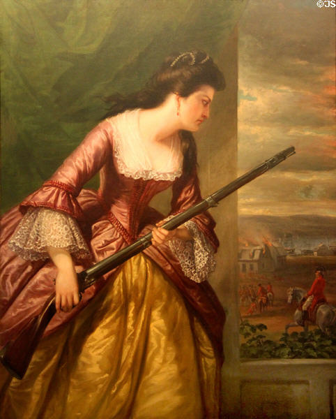 Portrait of Abigail Dolbeare Hinman (1854-6) by Daniel Huntington at Lyman Allyn Art Museum. New London, CT.