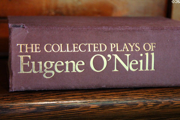 Collected Plays of Eugene O'Neill book at Monte Cristo Cottage. New London, CT.