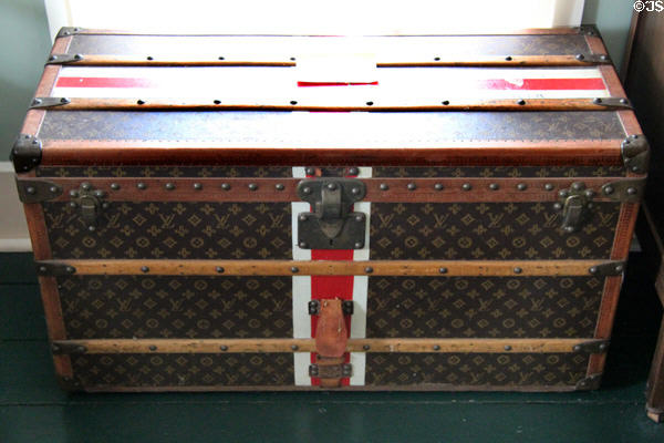 Louis Vuitton trunk made for Eugene O'Neill at Monte Cristo Cottage. New London, CT.