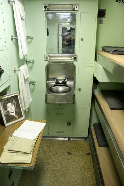 Officer bunk room in USS Nautilus at Submarine Force Museum. Groton, CT.