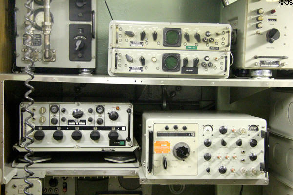 Radio room in USS Nautilus at Submarine Force Museum. Groton, CT.