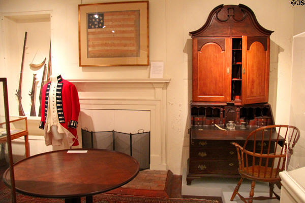 Revolutionary era furnishings at Shaw Mansion. New London, CT.