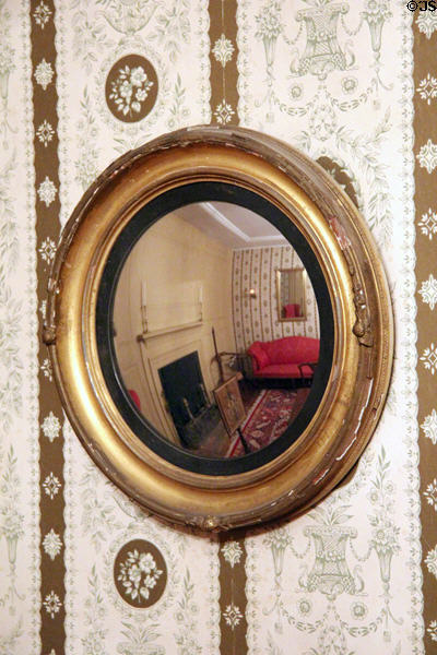 Concave mirror at Shaw Mansion. New London, CT.