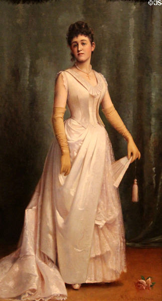 Portrait of Ms. Caroline Welton (1870-4) by Abraham Archibald Anderson at Mattatuck Museum. Waterbury, CT.