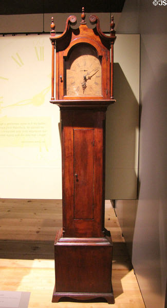 Tall case clock (1803) by Eli Terry in Waterbury, CT at Mattatuck Museum. Waterbury, CT.