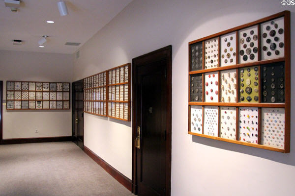 Button Gallery within Mattatuck Museum. Waterbury, CT.