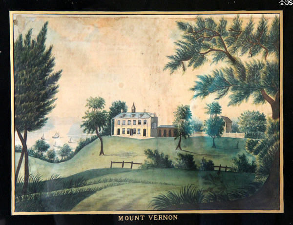 Mount Vernon graphic at Judson House. Stratford, CT.