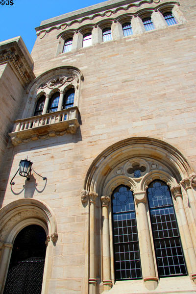 Original Romanesque architecture of Yale University Art Gallery. New Haven, CT.