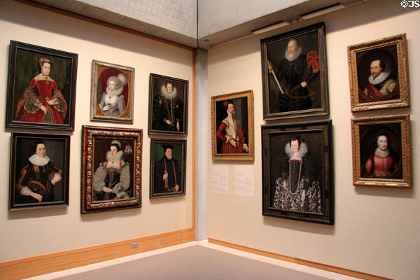 Elizabethan & Jacobean portraits (16th-17thC) at Yale Center for British Art. New Haven, CT.