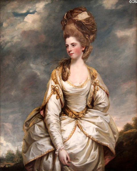 Sarah Campbell portrait (1777-8) by Sir Joshua Reynolds at Yale Center for British Art. New Haven, CT.