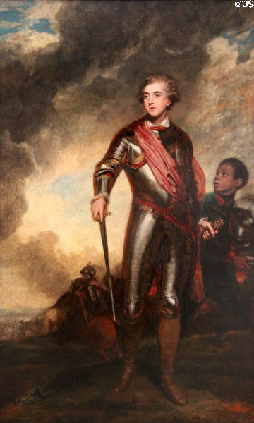 Charles Stanhope, third Earl of Harrington, & Servant portrait (1782) by Sir Joshua Reynolds at Yale Center for British Art. New Haven, CT.