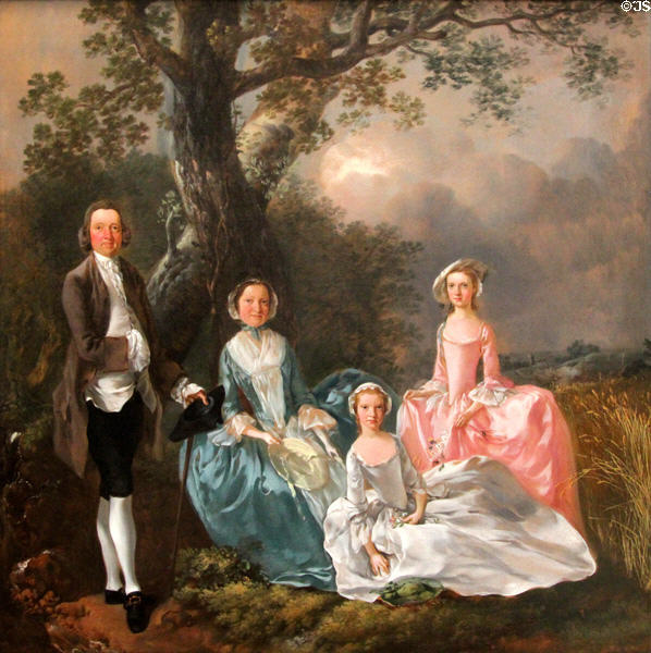 Gravenor Family paintings (c1754) by Thomas Gainsborough at Yale Center for British Art. New Haven, CT.