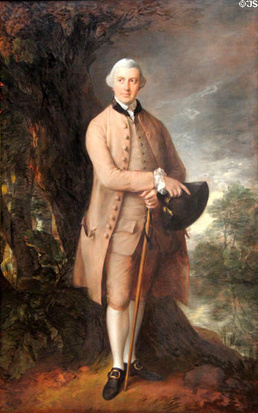 William Johnstone-Pulteney portrait (c1772) by Thomas Gainsborough at Yale Center for British Art. New Haven, CT.