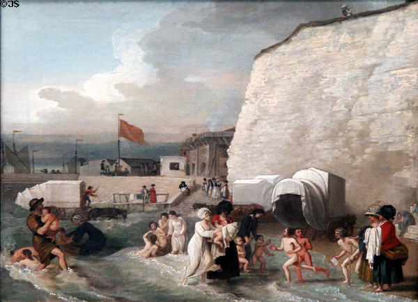Bathing Place at Ramsgate painting (c1788) by Benjamin West at Yale Center for British Art. New Haven, CT.
