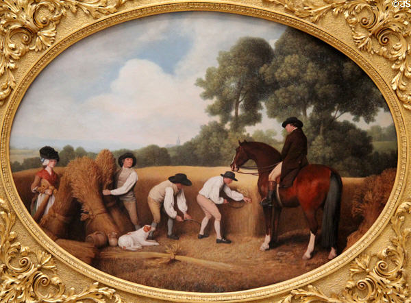 Reapers painting (1795) by George Stubbs at Yale Center for British Art. New Haven, CT.