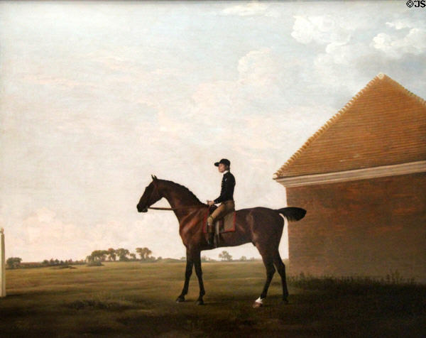 Turf, with Jockey up, at Newmarket painting (c1766) by George Stubbs at Yale Center for British Art. New Haven, CT.
