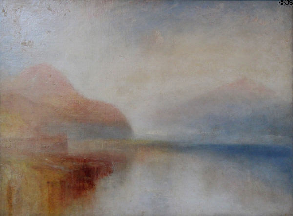 Inverary Pier, Loch Fyne: Morning painting (c1845) by Joseph Mallord William Turner at Yale Center for British Art. New Haven, CT.
