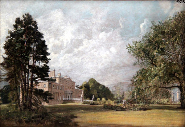 Malvern Hall, Warwickshire painting (1820-1) by John Constable at Yale Center for British Art. New Haven, CT.