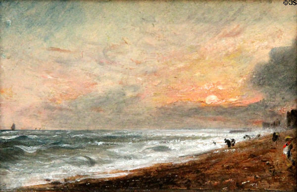 Hove Beach painting (1824-8) by John Constable at Yale Center for British Art. New Haven, CT.