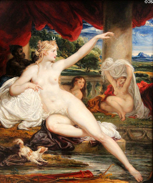 Diana at the Bath painting (1830) by James Ward at Yale Center for British Art. New Haven, CT.