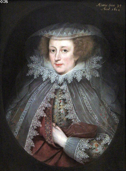Catherine Killigrew, Lady Jermyn portrait (1614) by Marcus Gheeraerts the Younger at Yale Center for British Art. New Haven, CT.