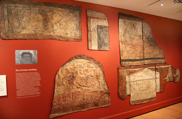 Early Christian building fragments (c3rdC CE) from Dura-Europos on Euphrates River at Yale University Art Gallery. New Haven, CT.