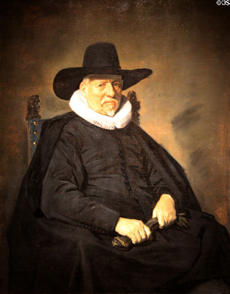 Portrait of elderly man (Heer Bodolphe?) (1643) by Frans Hals of Netherlands at Yale University Art Gallery. New Haven, CT.