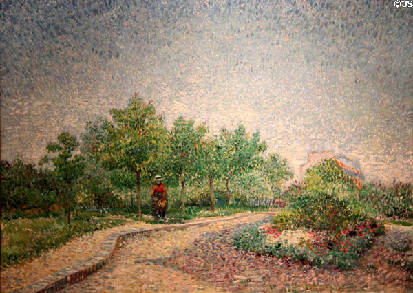 Square Saint-Pierre, Paris painting (1887) by Vincent van Gogh at Yale University Art Gallery. New Haven, CT.