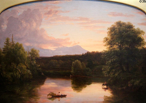 North Mountain & Catskill Creek painting (1838) by Thomas Cole at Yale University Art Gallery. New Haven, CT.