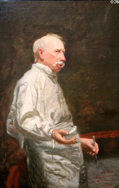 Dr. D. Hayes Agnew portrait (c1889) by Thomas Eakins at Yale University Art Gallery. New Haven, CT.