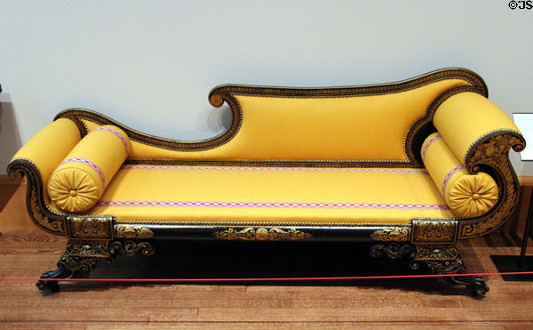 Couch (1820-30) from New York at Yale University Art Gallery. New Haven, CT.