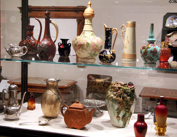 American ceramic & silver decorative arts (1835-99) at Yale University Art Gallery. New Haven, CT.