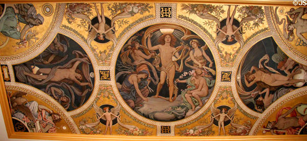 Ceiling mural from 1890s mansion at Yale University Art Gallery. New Haven, CT.