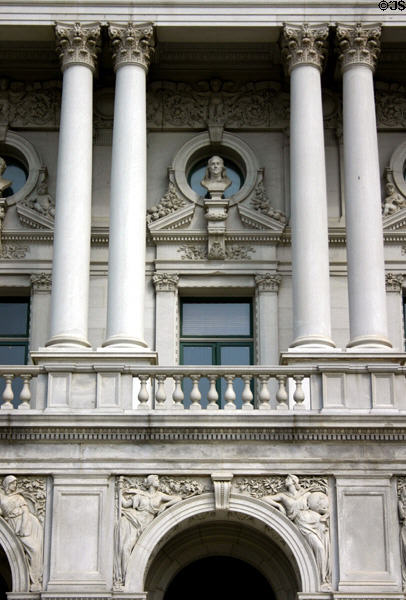 Library of Congress column detail. Washington, DC.
