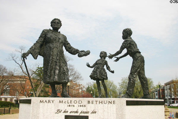 Mary McLeod Bethune (1875-1955) Memorial to her work among blacks. Washington, DC.
