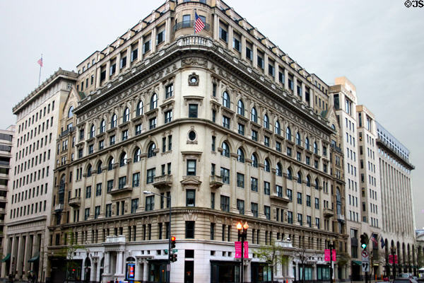 Bond Building (1901) (1404 New York Ave. NW). Washington, DC. Style: Beaux arts. Architect: George S. Cooper. On National Register.