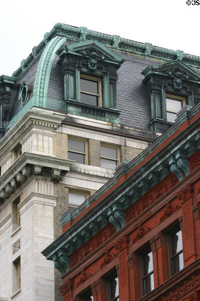 W. B. Hibbs & Co / Folger Building mansard roof. Washington, DC. Style: Beaux arts.