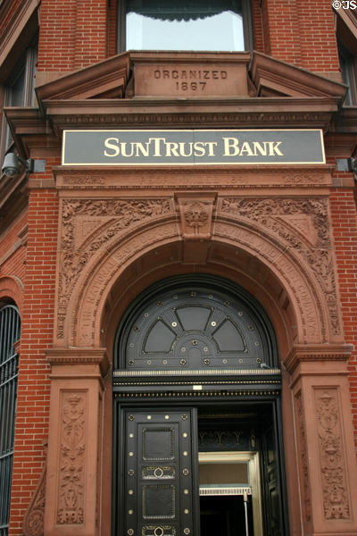Sun Trust Bank entrance. Washington, DC.