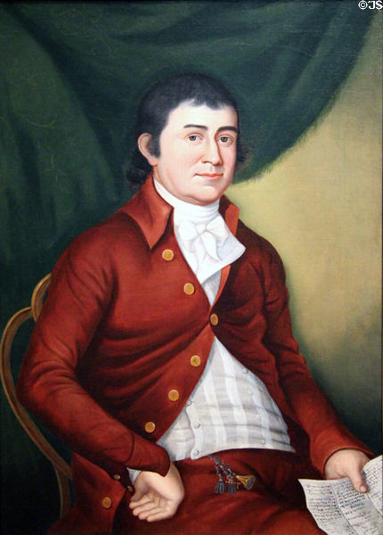 Portrait of Thomas Corcoran (c1802-10) by Charles Peale Polk at Corcoran Gallery of Art. Washington, DC.
